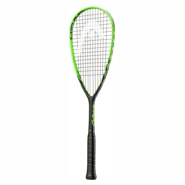 HEAD CYBER TOUR SQUASH RACQUET (GREEN/BLACK) - Strung