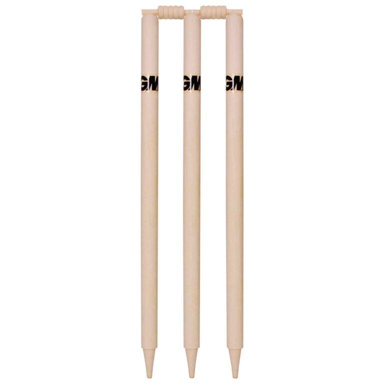 GM Bleached & Polished Cricket Stumps Set of 6 Stumps & 4 Bails (Box Packing)