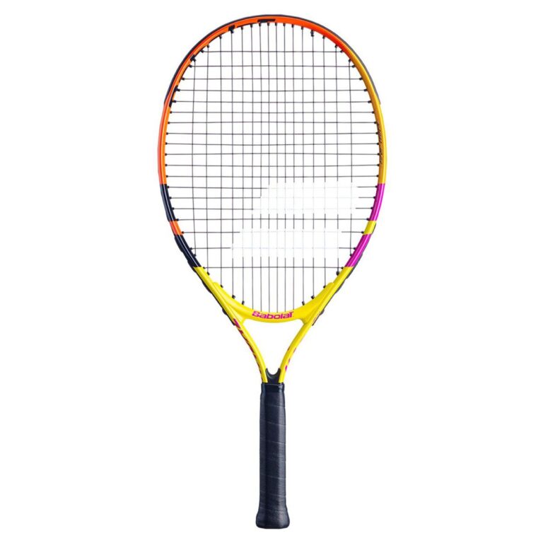 Babolat NADAL JUNIOR 23-Strung-Yellow/Orange/Purple - Babolat Pure Aero Rafa Tennis Racquet in India